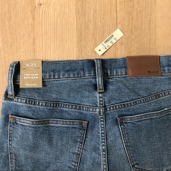 NWT - Madewell The Slim Boyjean in Willowbrush Wash - Size 25 - Picture 7 of 8